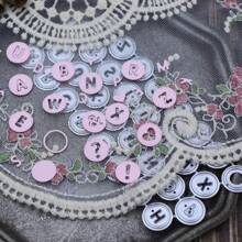 New Arrivals Alphabets Round-Shaped Metal Die Cuts For Scrapbooking, Card Making And Photo Album, DIY Handmade Paper Crafts - Silver - View 6