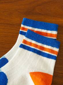 10 双儿童春夏网眼透气可爱卡通动物图案短袜（小狗、大象、考拉、猴子、海豹） - 彩色 - 查看 7