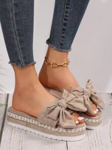 New Style Platform Thick Soled Women's Fashion Sandals, Comfortable Casual Shoes, Black Sandals