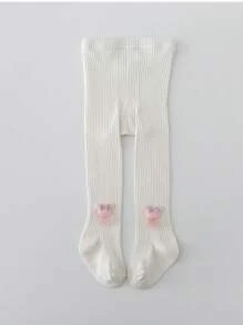 1 Peça Meia-calça com Estribo para Meninas, Calça Legging Infant de Uma Peça para Primavera e Outono, Legging para Crianças