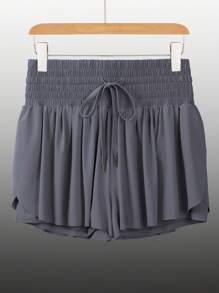 Blaosn Flowy Athletic Shorts For Women High Waisted Gym Yoga Workout Running Sweat Shorts Golf Tennis Skirt Skort Preppy Shorts Cute Clothes Summer - 灰色 - 查看 5