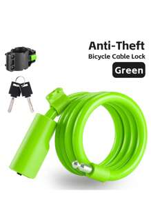 WEST BIKING 便携式1.15米自行车锁防盗钢缆锁山地公路车骑行锁家用装备 - 彩色 - 查看 12