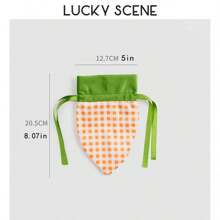 蛋形兔子胡萝卜派对糖果袋装饰件，生日和复活节主题 - 彩色 - 查看 9