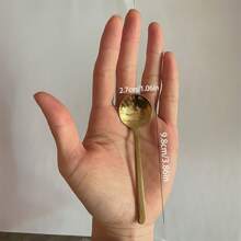 8 Stücke 304 Edelstahl Italienische Espresso Kaffeelöffel, süße Cappuccino Kaffeelöffel, 10cm Mini Kaffeelöffel, Gewürzlöffel, Dessertlöffel, geeignet für Küche/Café, kleine Kaffee/Dessert/Gewürzlöffel, Schulanfang