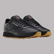 Tenis Casual Hombre Classic Leather Negro - Negro - Ver 3