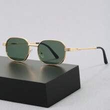 1 par de gafas de moda vintage estilo Y2K cuadradas, gafas de viaje para exteriores y playa, decoración personalizada, gafas de moda estilo street snap