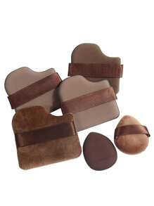 Chocolate Cookie Powder Puff - Thickened, Non-Powdery, Air Cushion Fleece Powder Puff, Dual-Use Makeup Sponge,Makeup,Cheap,Room Decor,Vanity,Travel,Bedroom,Makeup Accessories,Puff,Makeup Blender,Powder Puff,Makeup Sponge - Multicolor - View 3