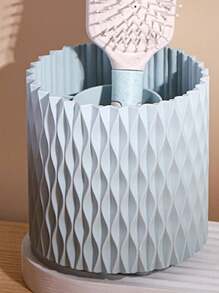 口红眉笔眼影刷防尘笔杯360旋转大容量化妆刷桶便携式刷子收纳盒