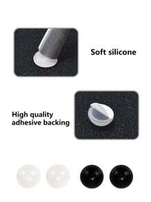 Almohadillas de silicona redondas para la nariz de gafas, clip nasal de silicona para puente nasal alto - Multicolor - Ver 2