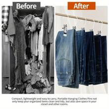 20 Pcs Portable Laundry Hooks, No-Slip Metal Boots Hangers, Single Coat Hangers, Hat Storage Hanger Clips, Home Travel Hangers Clips, Clip Hooks Hangers For Towels, Socks