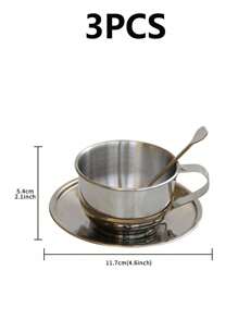 3件套轻奢复古欧式咖啡杯碟套装精致英式下午茶杯学校用品返校