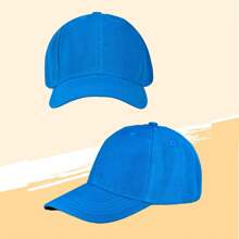 Men's Casual Pure Color Baseball Cap - Azul Cielo - 查看 3
