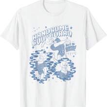 Handsome Squidward Vintage Logo T-Shirt - White - View 1