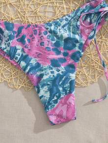 Women's Cute & Sexy Leopard Print Two Pieces Swimwear Bikini Set, All-Match Versatile Style, Fitting & Slimming, For Summer Beach, Daily Wear, Birthday Party, Vacation - Multicolor - View 5