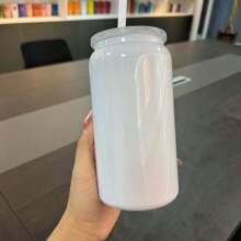 1 chiếc cốc thép không gỉ 16oz mới, cốc đựng ống hút màu, thích hợp cho văn phòng, gia đình, xe hơi, sử dụng ngoài trời, bình đựng nước di động - Nhiều màu - Xem 10