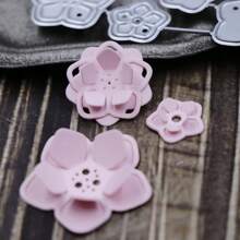 JOJOART Nuevos Arribos Pequeños Troqueles Metálicos con Pétalos de Flores para Scrapbooking, Elaboración de Tarjetas y Álbumes de Fotos, Manualidades de Papel Hechas a Mano
