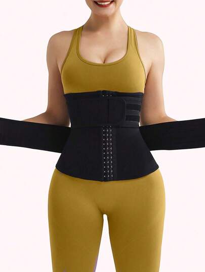 1 件装女士腰部训练带，腰部桑拿瘦身带，腰部修剪器，腹肌训练器，运动腰带，腰部塑身器