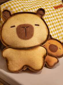 17 厘米吐司水豚毛绒玩具面包水豚填充动物柔软毛绒玩具娃娃儿童生日礼物节日装饰家居 - 彩色 - 查看 1