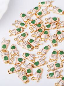 10 cái/gói Phụ kiện mặt dây chuyền trang sức hình tách cà phê DIY - Tách cà phê - Xem 4