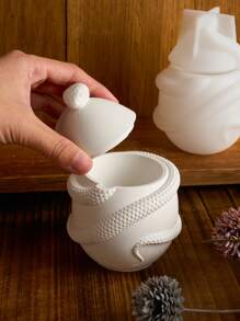 2 件/套 3D 蛇蛋硅胶模具带盖，鸡蛋饰品盒，家庭装饰，鸡蛋储物盒模具，手工香薰蜡烛杯模具，DIY 蛇蛋环氧树脂石膏模具，家居礼物