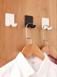1/2pcs Plastic Shaver/Razor Wall Mount Hooks, Multifunctional No Drill Power Plug Razor Holder & Phone/Bag Organizer Home Bathroom Decor Fall Decor Back To School