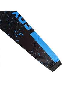 قميص بدلة ركوب الدراجات الجبلية، قميص سباق الدراجات، قميص للجبال والركوب والموتوكروس والهبوط الجبلي، قميص بأكمام طويلة، للرجال، تجفيف سريع وتنفس، 2025 - الأسود - مشاهدة 7