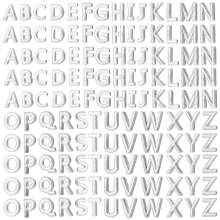 130片A-Z字母涤纶无纺布刺绣字母贴片，熨烫式，适合所有季节，夏季、学校等场合均可使用。 - 9921 - 查看 4