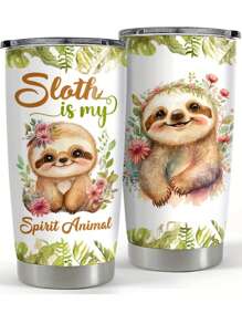 20oz Creative Customized Pattern Stainless Steel Double Layer Insulated Travel Mug, Keeps Hot/Cold, Portable