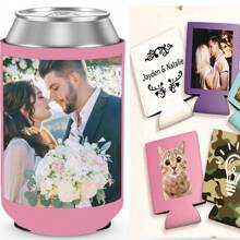 Custom Birthday Can Coolers Sleeves Personalized Bulk Beer Bottle Beverage Holder With Photo Name Year,Custom Beer Can Coolers ,Cheers To The Mr And Mrs ,Wedding Can Cooler ,Custom Great For Bars, BBQs,Wedding Favors, Beverage Insulators, Beer Huggers, Wedding Favor, Beer Holder,Wedding Essentials,Summer Holiday - Multicolor - View 16