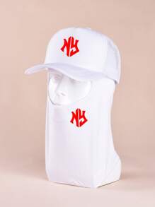 Unisex 2 szt. Mieszany garnitur Moda NY Maska Czapka Oddychająca Wygodna Tkanina Cztery pory roku Uniwersalna Kominiarka Czapka Baseballowa Wiatroszczelna Osłona Przeciwsłoneczna Pyłoszczelna Do Codziennych I Na Zewnątrz Jazda Na Rowerze Sporty