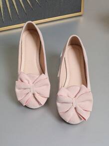 أحذية مسطحة بشريط تصميم فراشة للفتيات، لأسلوب المدرسة الكاجوال