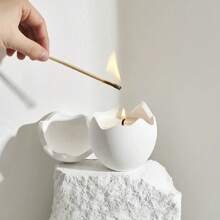 1 pieza Vela aromática en tarro con forma de huevo hecha a mano de cera de soja, regalo de cumpleaños, dormitorio, larga duración, elegante, romántica, decoración del hogar, regalo para mujeres, recuerdo