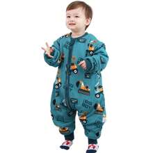 Slaapzak met voeten 1,5 TOG Peuterslaapzak Pyjama met benen Peuter draagbare deken het hele jaar door Voor vroege wandelaars