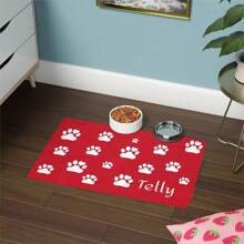 Personalized Dog Placemat, Dog Food Mat, Dog Bowl Mat, Dog Food Placemat, Customized Pet Mat, Custom Cat Food Mat, Cat Food Placemat, Dog Cat Feeding Mat, Personalized Pet Food Placemat | Custom Name Dog & Cat Feeding Mat,Vacay Vibes,Pet Supplies,Customized Pet Supplies - Multicolor - View 5