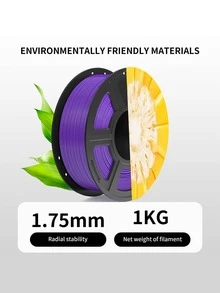 PETG Purple Filament 3D Printer Filament Set, 1.75mm High Precision, Vacuum Sealed, Good Adhesion, Less Warpage, Smooth Printing Material Quality - Purple - View 5