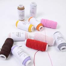 6Pcs/Pack 0.5mm Elastic Line Ultra-Fine Colorful Sewing Machine Bottom Threads Round Elastic Rubber Band Rope DIY Accessories