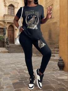 在我的反派时间道德灰色书籍小说爱好者书虫 T 恤裤子套装