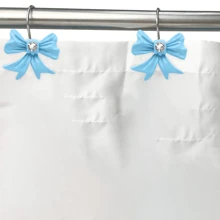 12 piezas Ganchos para cortina de baño de arco de resina rosa para el Día de San Valentín, ganchos de cortina de baño de metal resistente a la oxidación, decoración de baño, flores para el Día de la Madre, regalos personalizados para mamá, regalos de última hora, ideas para el Día de la Madre, regalos para el Domingo de la Madre, tarjetas hechas a mano para mamá, los mejores regalos para el Día de la Madre por menos de $50, accesorios de baño para decoración de otoño, de vuelta a la escuela - multicolor - Ver 9