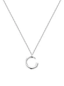 925 Sterling Silver Letter Necklace, Minimalist Design Collor Necklace, 2025 New Fashion Jewelry