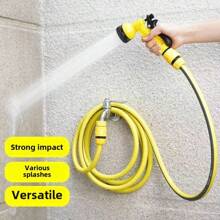 MangDong 10 米/20 米/30 米 5 件可调节多功能庭院喷嘴，连接水龙头用于家庭花园浇水、洗车高压 7 种模式喷枪、浴室、卫生间、拖把地板清洁、园艺浇水洒水器