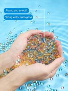 1pc Elegant And Decorative Water Bead Colorful Mixing Gel Beads, Home Vase Decor Filler, Home Decor, Wedding Decor, Flower Vase Filling Gifts Birthday Graduation