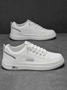 男士新款休闲软底运动鞋，皮革防水工作鞋，适合青少年夏季休闲或户外运动/旅行、毕业礼物或生日礼服配饰 - 彩色 - 查看 1