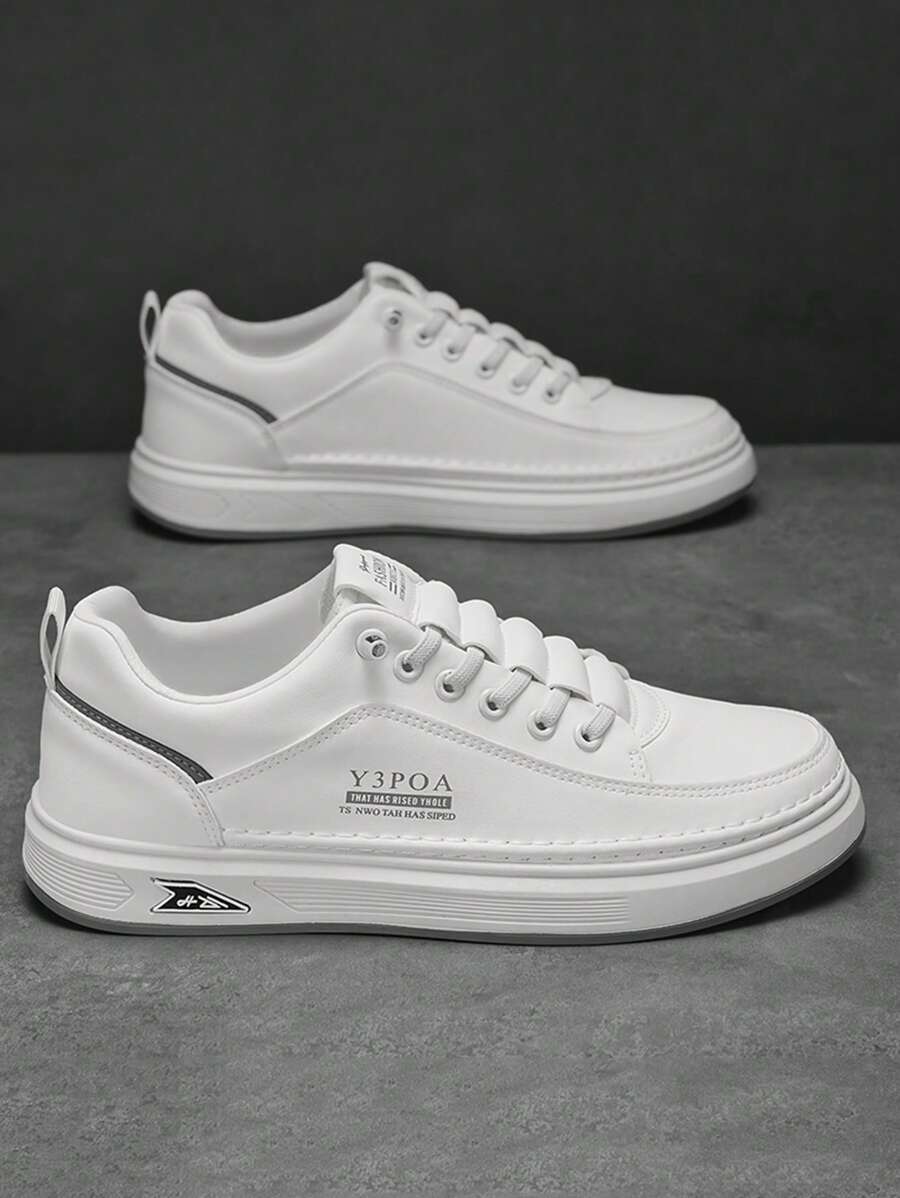 男士新款休闲软底运动鞋，皮革防水工作鞋，适合青少年夏季休闲或户外运动/旅行、毕业礼物或生日礼服配饰 - 彩色 - 查看 1