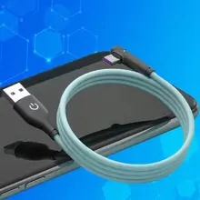 Cable de datos de silicona suave de doble color, adecuado para carga rápida TYPE-C para smartphones, como OPPO