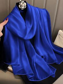 1pc 180x90 Cm Large Silk Soft Scarf Women Stylish Print Long Shawl Handkerchief Summer Elegant Travel Wrap