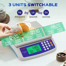 1 Peça 30Kg/1G Precisão Lcd Balança Digital Balança Eletrônica Balança De Peso Plástico Precisão Precisão Balança De Peso Alimentos Escalas