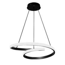 Luces colgantes LED minimalistas para decoración del hogar, candelabro moderno con aro, luz blanca/cálida de gel de sílice, lámpara colgante LED para decoración de sala de estar, cocina, isla, dormitorio, mesita de noche, comedor, restaurante. Lámpara colgante de lujo para decoración del hogar, sencillez, lámpara colgante semi empotrada para sala de exposiciones, escaleras, ático, dúplex, entrada, lámpara colgante para hotel, bar, decoración