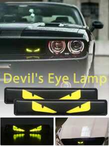 Luz radiante de malla LED para coche, lámpara decorativa de malla para coche, luces de circulación diurna, modificación del ambiente exterior, ojo del diablo - Multicolor - Ver 8