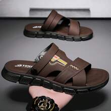 Plus Size Men's Dual-Purpose Sandals, Couple Non-Slip Soft Bottom Beach Slippers, Outdoor Sports Hiking Sandals, Driving Shoes - Brown - View 16