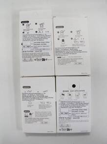 24pcs Short Square Cute & Simple Solid Color With Glitter Detail Nail Wraps, Suitable For Students And Office Workers To Wear In Daily Life Press On Nails Nail Supplies - Multicolor - View 6